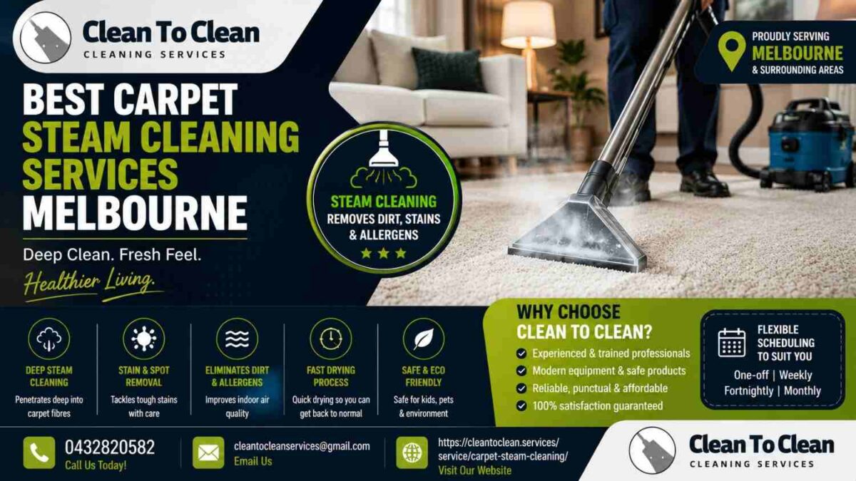 Best carpet steam cleaning services Melbourne