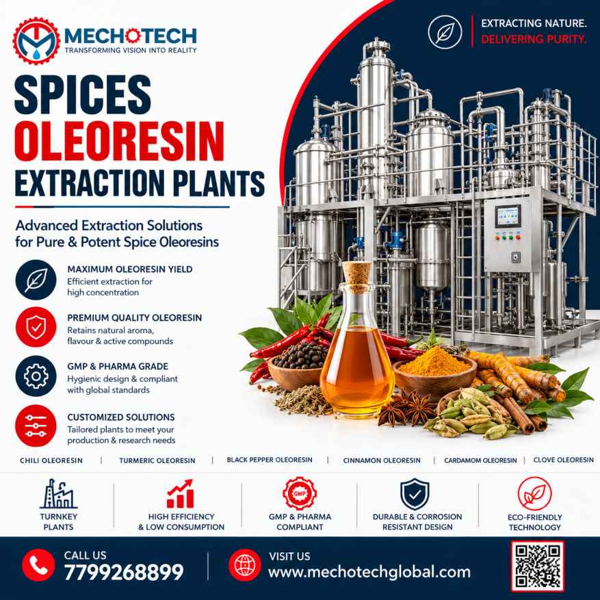 Spices Oleoresin Extraction Plants