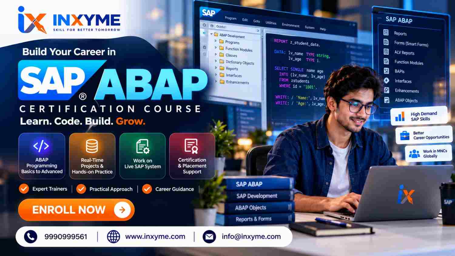 SAP ABAP Certification Training for Aspiring Developers  Inxyme