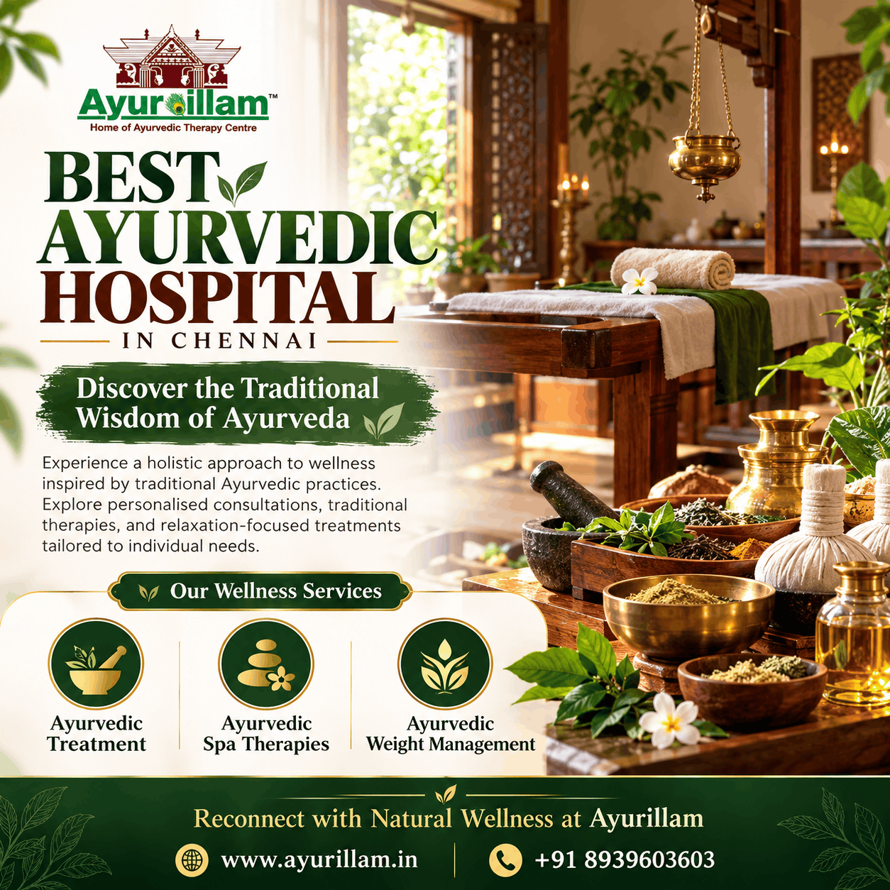 Ayurvedic Wellness Spa Poster