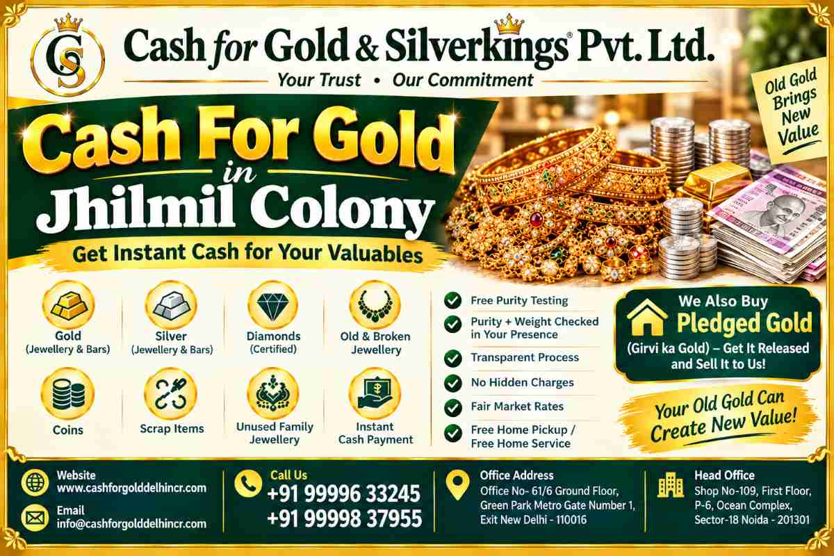 Cash For Gold in Jhilmil Colony