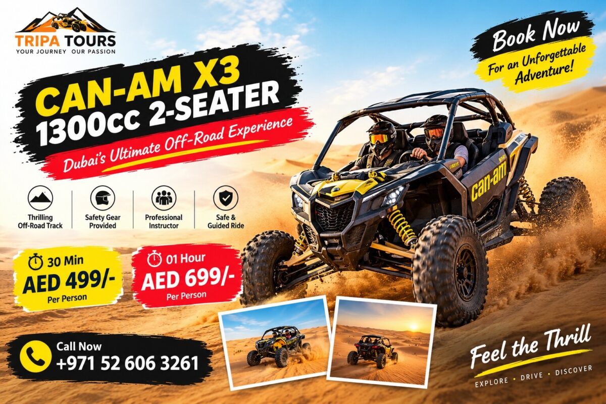 Can-Am X3 1300cc 2-Seater Buggy Ride Dubai