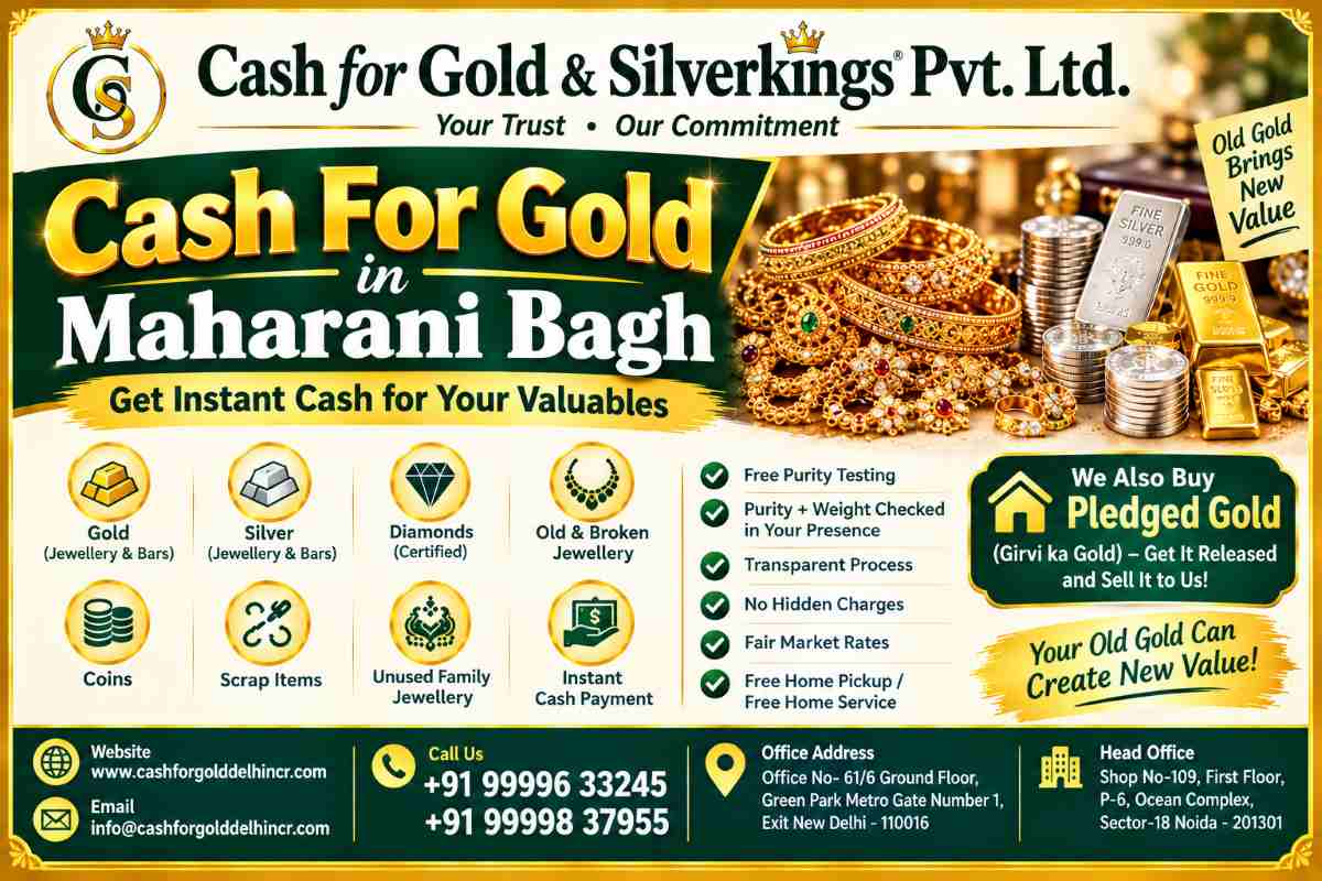 Cash For Gold in Maharani Bagh