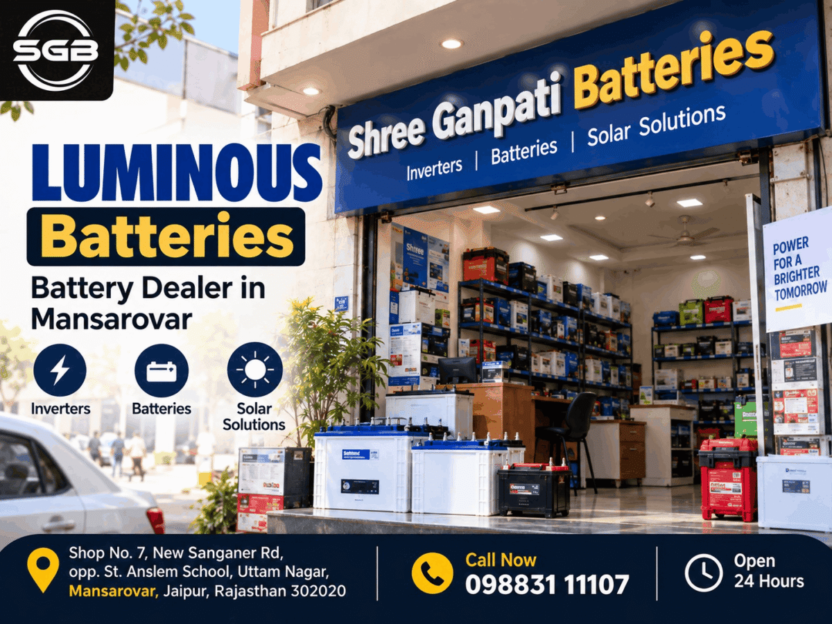 Luminous Battery Dealer in Mansarovar
