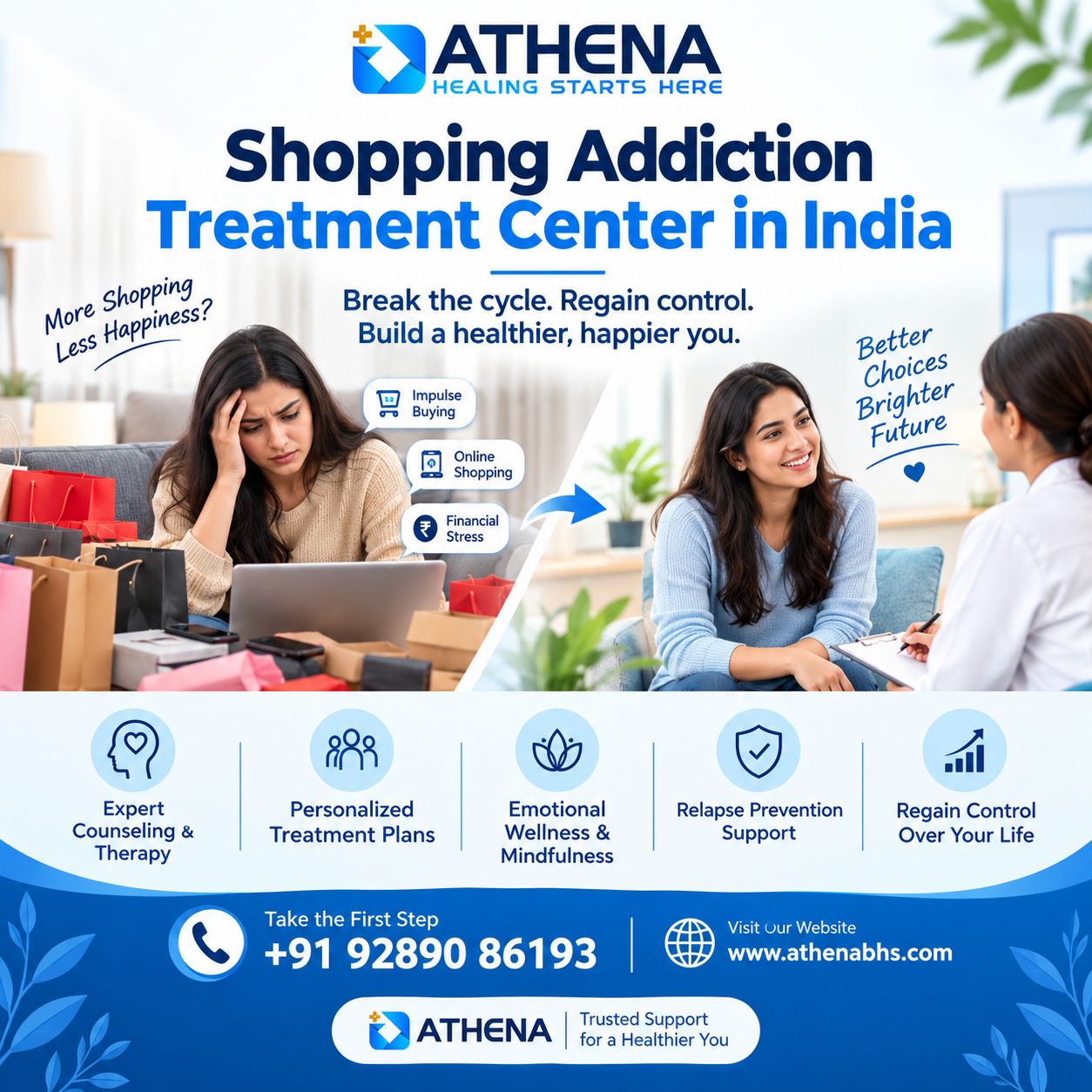 Shopping addiction treatment center in India