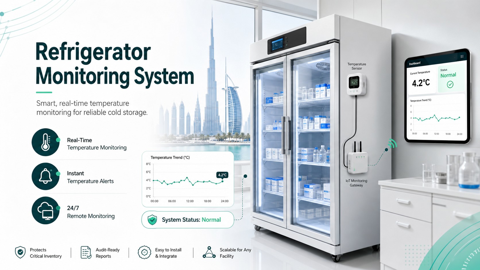 Refrigerator Monitoring  System in UAE-300kb