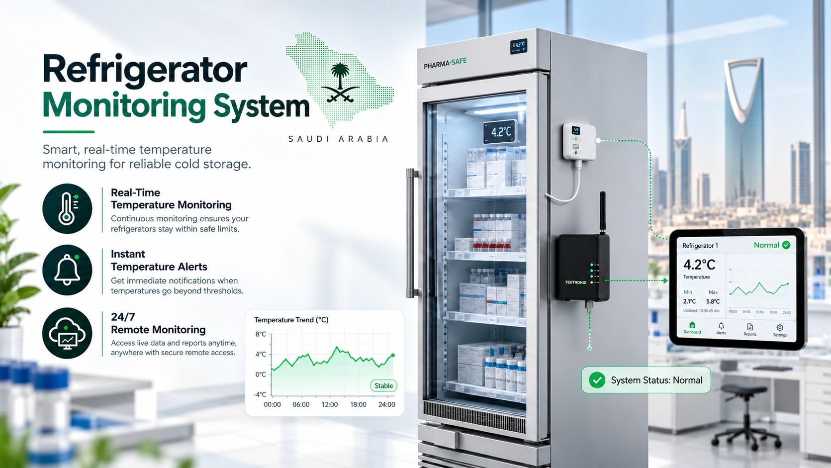 Refrigerator Monitoring System in KSA-300kb