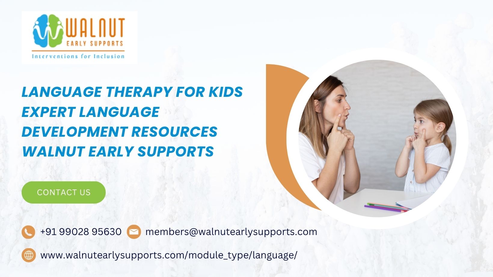 Language Therapy for Kids  Expert Language Development Resources - Walnut Early Supports