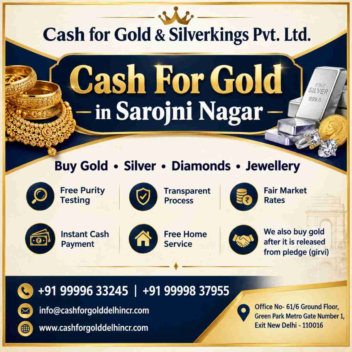 Cash For Gold in Sarojni Nagar