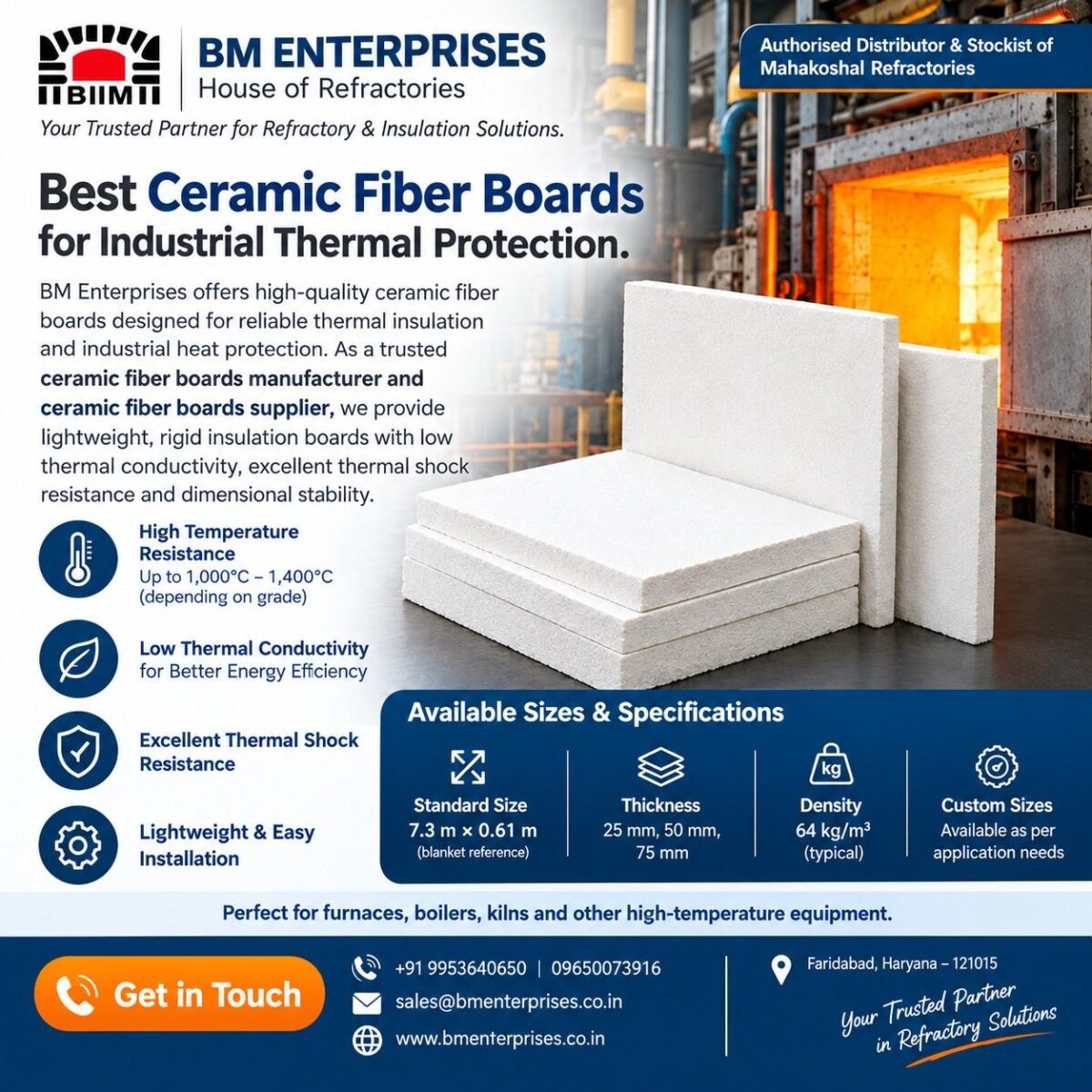 Ceramic Fiber Boards Industrial Solutions 1-250kb