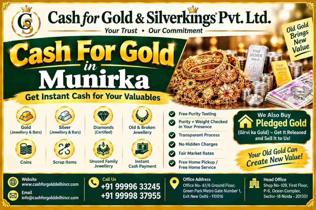 Cash For Gold in Munirka